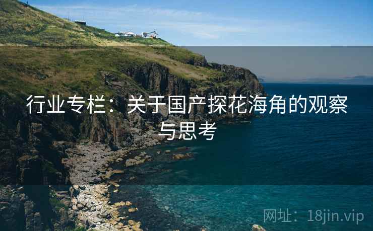 行业专栏:关于国产探花海角的观察与思考 行业专栏:关于国产探花海角的观察与思考