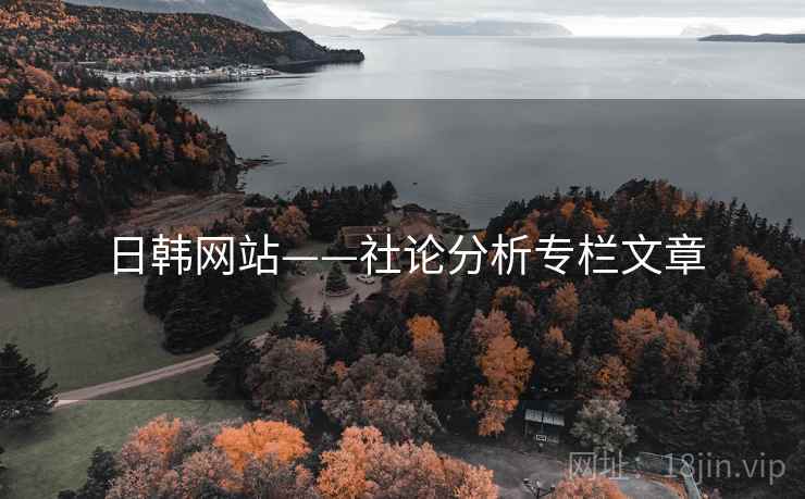 日韩网站——社论分析专栏文章