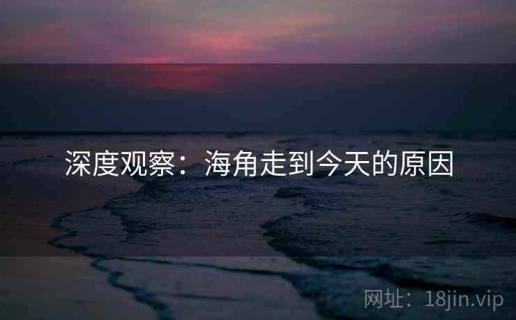 深度观察：海角走到今天的原因