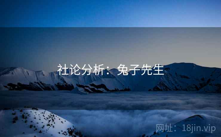 社论分析：兔子先生